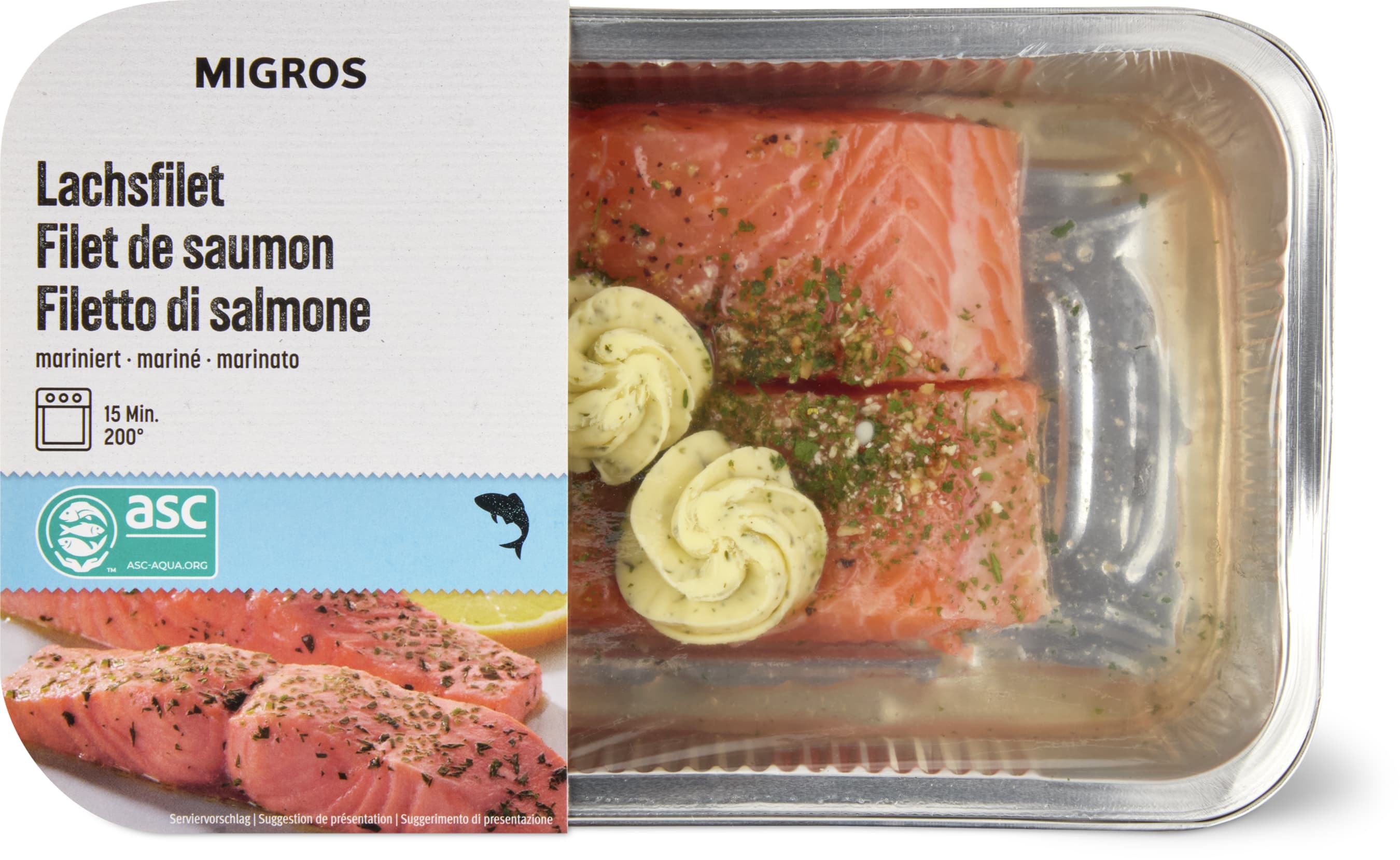 Migros Filetto di salmone Limone e coriandolo 400g